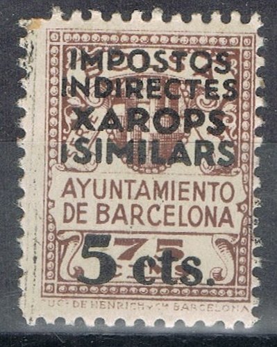 bARCELONA Xarops i similars 5 cts sobre 75 cts