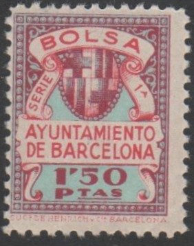 BARCELONA Bolsa 1,50 ptas