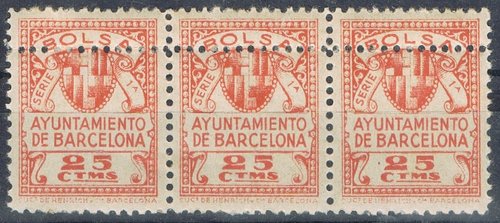 BARCELONA Bolsa, trio con salto eine 25 cts