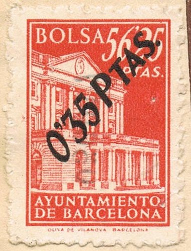 BARCELONA Bolsa 35 cts sobre 56,25 pts rojo