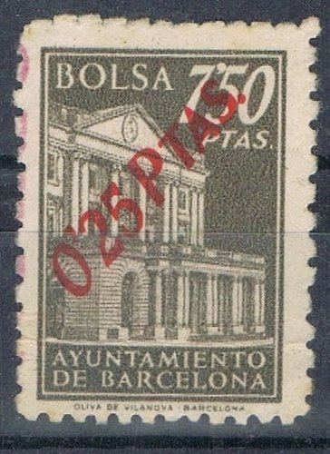 BARCELONA bolsa 25 cts sobre 7,50 pts