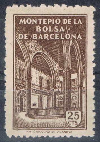 BARCELONA, Montepio Bolsa 25 cts