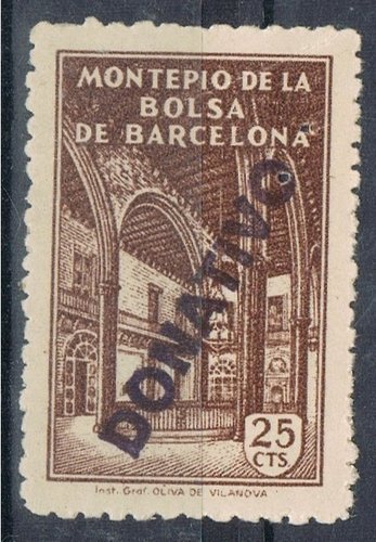 BARCELONA Montepio Bolsa donativo 25 cts
