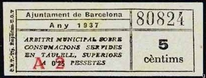 BARCELONA consumos hata 2 pts de 5 cs