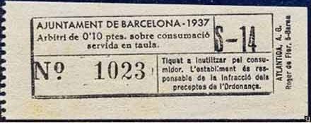 BARCELONA consumos 10 ct bebidas