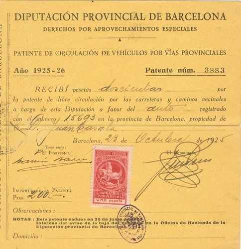 BARCELONA documento 1924