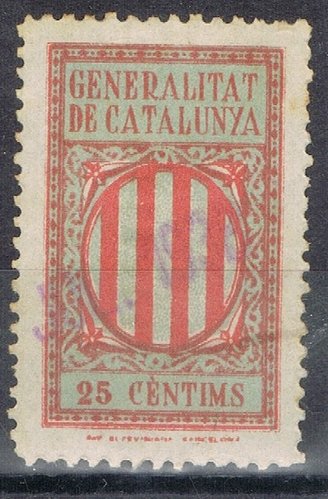 GENERALITAT 25 cts vert. peq