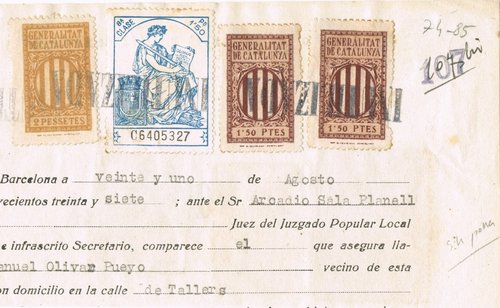 Documento Comparecencia 1937