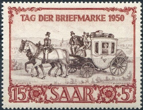 Saar, Día del Sello, 1950