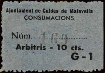 CALDA de MALAVELLA, Consumos 10 cts