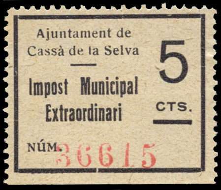 CASSA de la SELVA 5 cts