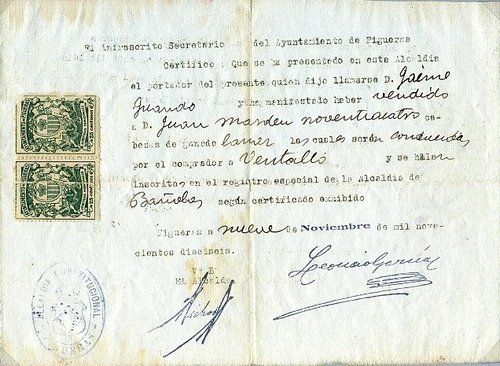 Documento de 1916