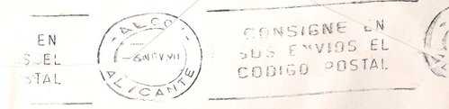 Correos. Tampón. Fuenlabrada O. P. Oficina Técnica de Madrid. Ovalado. Sobre. Reverso. Baja.jpg