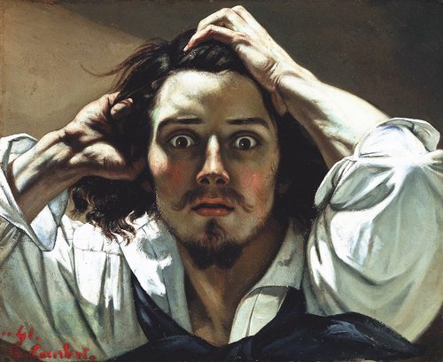 El desesperado, de Gustave Courbet. Autorretrato, 1845.