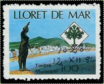LLORET de MAR,  La dona marinera usado en 1986