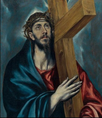 1962_Españna_Cristo portando la cruz, El Greco, de Misterios del Santisimo Rosario_.jpg