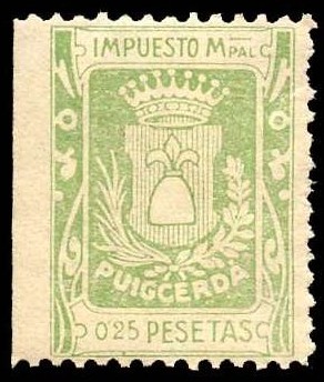 PUIGCERDA 25 cts verde