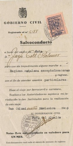 SAN CELONI documento 1940