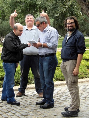 PJ Grande entre los Grandes, amigo de PJ que no me acuerdo del nombre, PJ, Eduardo y Mario (Arluck)