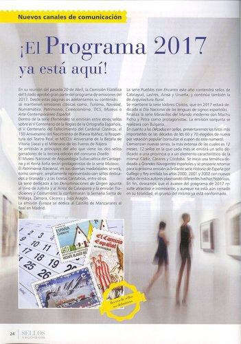 Correos. Sellos y mucho mas. Numero 45. 2016-3. Pagina 24. Baja.jpg