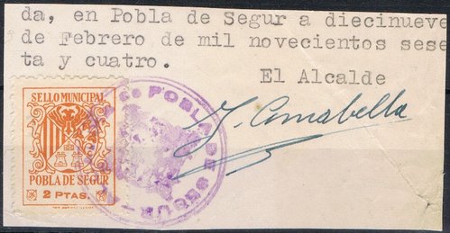 POBLA de SEGUR fragmento  2 pt 1964