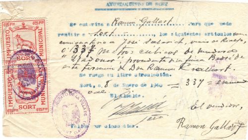 SORT documento 1940