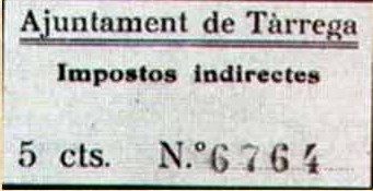 TARREGA impuestos