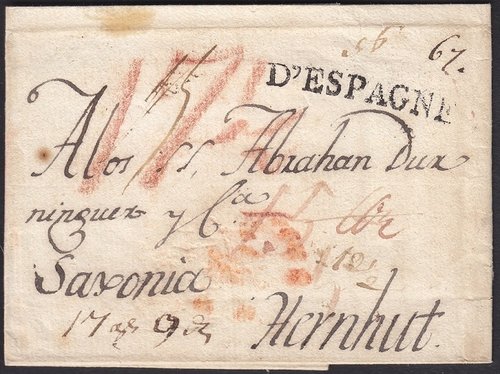 1801-05-25 MADRID A HERNHUT SAJONIA Marca D´ESPAGNE.jpg