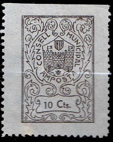Amposta 10 cts negro
