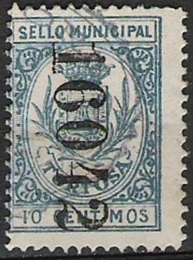 TORTOSA 10 cts numero arriba abajo