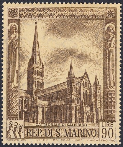 1967_San Marino_Catedrales_Salisbury.jpg