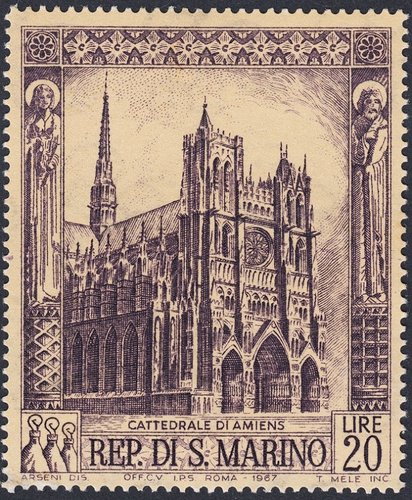1967_San Marino_Catedrales_Amiens.jpg