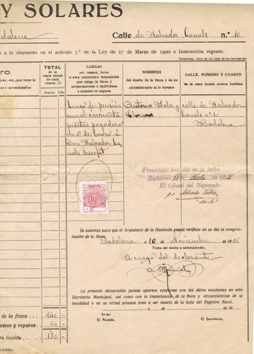 SOLARES documento 1926