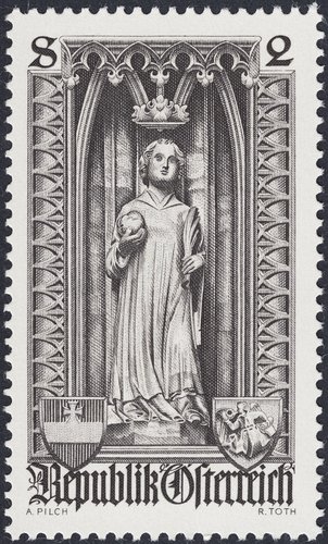 1969. Austria. San Esteban,  estatua en la Catedral de San Esteban, Viena.