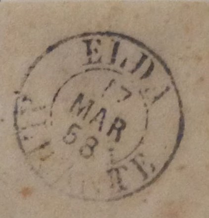 ELDA ALICANTE, NEGRO 17 MARZO 1858 TIPO 2