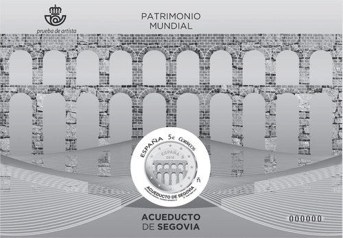 2016-10-06. Patrimonio Mundial. Acueducto de Segovia. Prueba de artista. Boceto. Baja.jpg