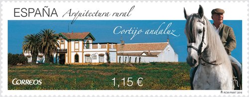 2016-10-10. Arquitectura Rural. La noria, el cortijo andaluz y el cigarral. Cortijo. Boceto. Baja.jpg
