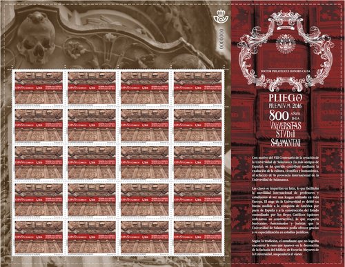 2016-10-26. Efemerides. VIII Centenario de la Universidad de Salamanca. Pliego Premium. Boceto. Baja.jpg