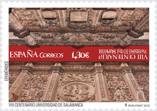 2016-10-26. Efemerides. VIII Centenario de la Universidad de Salamanca. Boceto. Baja.jpg