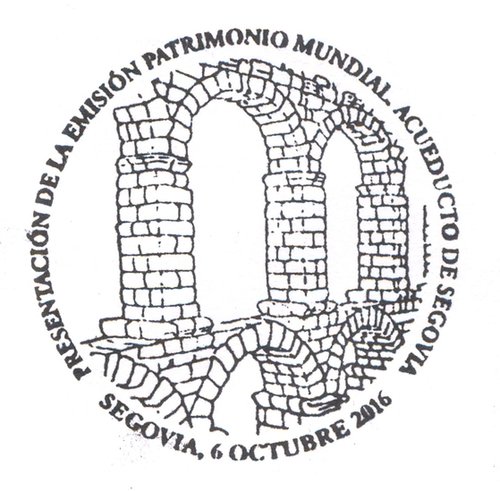 2016-10-06. Patrimonio Mundial. Acueducto de Segovia. Presentacion. 2016-10-07. Matasellos. Baja.jpg